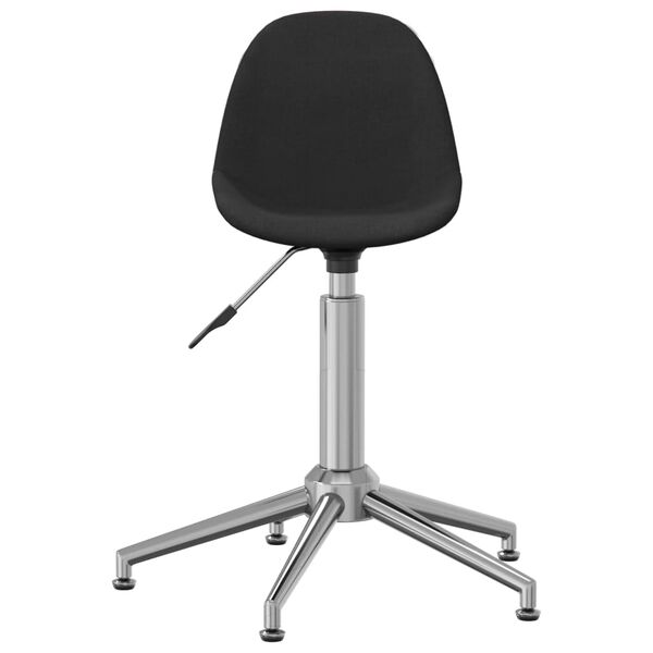 vidaXL Chaise pivotante de bureau Noir Tissu
