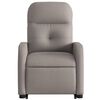 vidaXL Fauteuil inclinable électrique taupe tissu