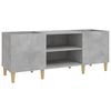 vidaXL Armoire &agrave; disques gris b&eacute;ton 121x38x48 cm bois d'ing&eacute;nierie