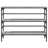 vidaXL Table console sonoma gris 100x32x75 cm bois d'ing&eacute;nierie