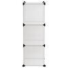 vidaXL Cubes de rangement 6 pcs Transparent PP