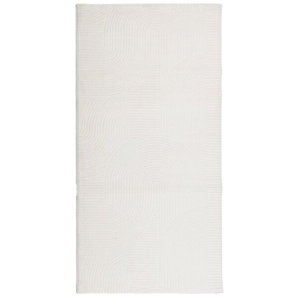vidaXL Tapis IZA poils courts style scandinave cr&egrave;me 100x200 cm