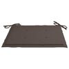 vidaXL Coussins de chaise jardin lot de 4 taupe 40x40x4cm tissu oxford