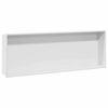 vidaXL Niche de Douche Blanc 90 x 30 x 9,5 cm Acier inoxydable