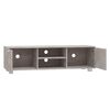 vidaXL Meuble TV Gris béton 140x40,5x35 cm Bois d'ingénierie