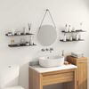 vidaXL &Eacute;tag&egrave;re flottante 4 pcs Noir 60 x 18 x 2,5 cm Acier