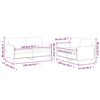 vidaXL Ensemble de canap&eacute;s 2 pcs avec coussins Taupe Tissu