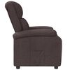 vidaXL Fauteuil inclinable Marron fonc&eacute; Tissu