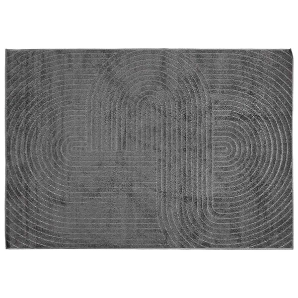 vidaXL Tapis de surface Rectangulaire Anthracite 170 x 120 cm