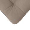 vidaXL Coussins de si&egrave;ge 4 pcs Taupe 45 x 45 cm Tissu en microfibre