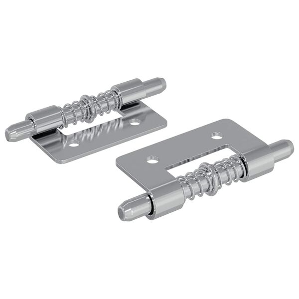 vidaXL Serrure 2 pcs Argent&eacute; 46 x 17 x 1,2 mm Acier