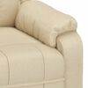 vidaXL Fauteuil inclinable Cr&egrave;me Tissu