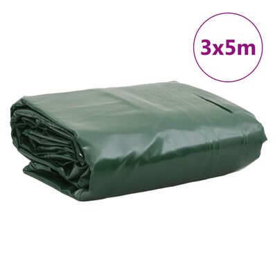 vidaXL Bâche vert 3x5 m 650 g/m²