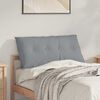 vidaXL Coussin de Dos Gris clair 100 x 19 x 50 cm tissu