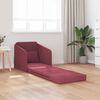 vidaXL Canapé-Lit Bordeaux 65 x 80 x 83 cm Velours