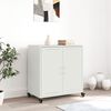 vidaXL Buffet blanc 68x39x72 cm acier