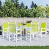 vidaXL Coussins de chaise de jardin &agrave; dossier bas lot de 6 vert vif