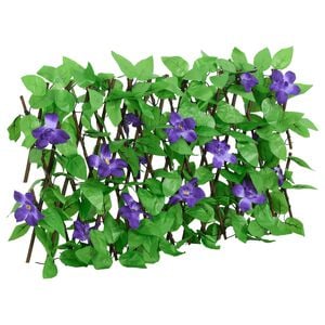 vidaXL&nbsp;Treillis de lierre artificiel extensible vert 180x20 cm