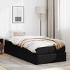 vidaXL Cadre de lit ottoman avec matelas noir 80x200 cm similicuir