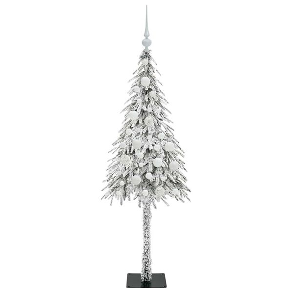 vidaXL Sapin de Noël avec 150 LED Blanc 120 cm PE et Acier