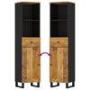 vidaXL Armoire de salle de bain 38x33x160 cm bois massif de manguier