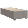 vidaXL Sommier &agrave; lattes de lit avec matelas Taupe 90x190 cm Tissu