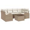 vidaXL Ensemble de canap&eacute; de jardin Beige 55 x 55 x 37 cm polyrotin