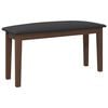 vidaXL Banc 90 cm marron bois massif caoutchouc