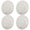 vidaXL Couvre-vent Air 4 pcs Argent 80 mm Acier inoxydable