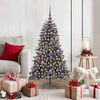 vidaXL Sapin de Noël artificiel avec 150 LED Vert 68 x 68 x 120 cm
