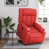 vidaXL Fauteuil inclinable Rouge Similicuir