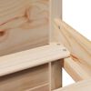 vidaXL Lit biblioth&egrave;que sans matelas 120x190 cm bois de pin massif
