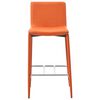 vidaXL Ensemble de bar 3 pcs Similicuir Orange