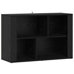 vidaXL Buffet Ch&ecirc;ne noir 80 x 30 x 53 cm Bois d'ing&eacute;nierie