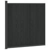 vidaXL Panneau de cl&ocirc;ture WPC et Aluminium Noir