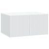 vidaXL Meuble TV mural Blanc 59,5 x 41 x 30 cm Bois d'ing&eacute;nierie