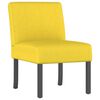 vidaXL Fauteuil sans accoudoirs jaune clair tissu