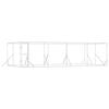vidaXL Chenil d'ext&eacute;rieur pour chiens argent&eacute; 8x4x2 m acier galvanis&eacute;