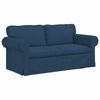 vidaXL Canap&eacute; 2 pcs Bleu 175 x 82 x 80 cm tissu