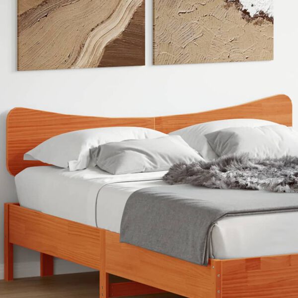 vidaXL Tête de lit cire marron 150 cm bois massif de pin