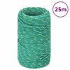 vidaXL Corde de bateau Vert 2 mm 25 m Polypropyl&egrave;ne