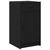 vidaXL Table de Toilette 2 pcs Noir 50 x 41 x 135 cm Bois d'ing&eacute;nierie
