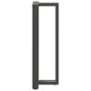 vidaXL Pieds de table de bar en forme de T, 2 pi&egrave;ces, anthracite, 40 x 35 x (110-111) cm, acier