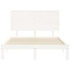 vidaXL Cadre de lit sans matelas blanc 140x200 cm bois de pin massif