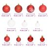 vidaXL Ensemble de boules de No&euml;l 108 pcs Rouge et blanc