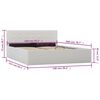 vidaXL Cadre de lit avec rangement hydraulique 140x200 cm similicuir