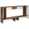 vidaXL Table console Ch&ecirc;ne Fum&eacute; 155 x 29 x 74 cm Bois d&rsquo;ing&eacute;nierie