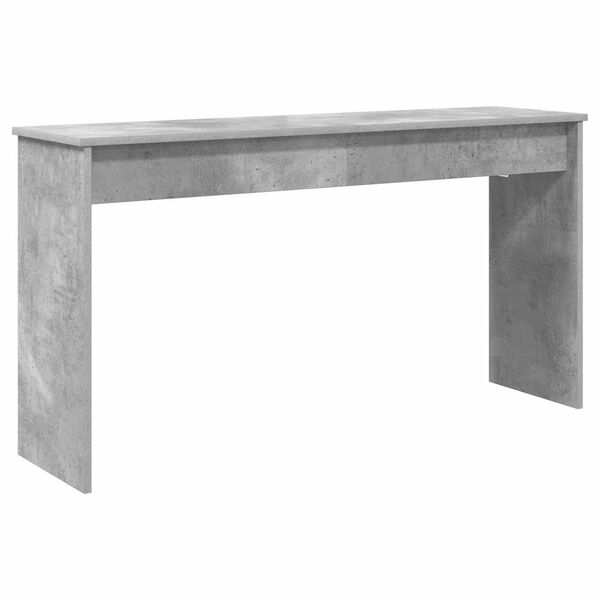 vidaXL Stand de clavier Gris b&eacute;ton 120 x 32 x 64 cm Bois d'ing&eacute;nierie