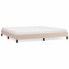 vidaXL Cadre de lit sans matelas cappuccino 200x200 cm similicuir