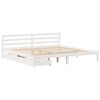 vidaXL Cadre de lit sans matelas blanc 180x200 cm bois massif de pin